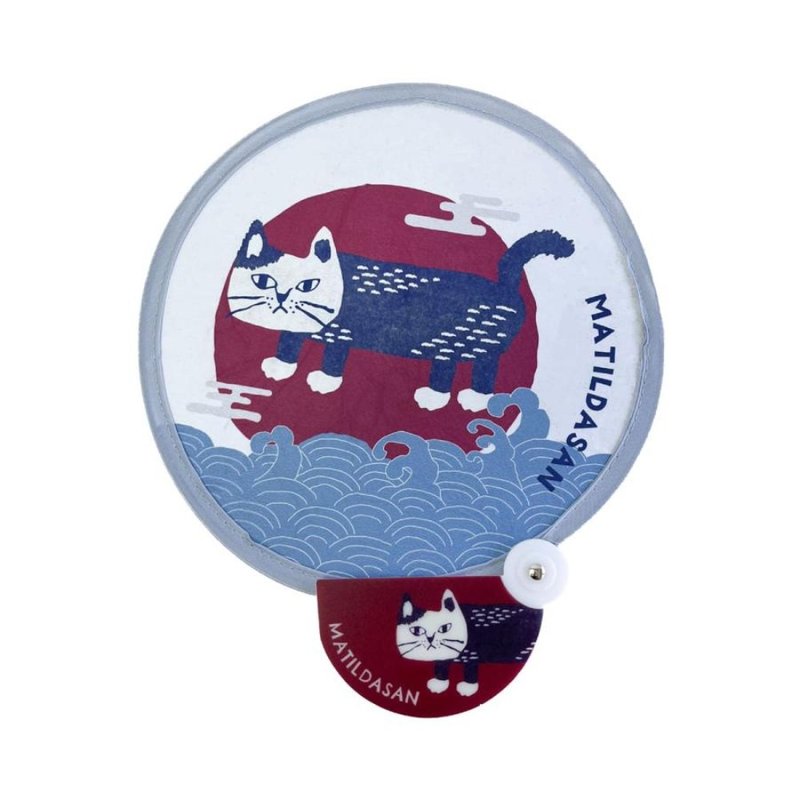 Kusuguru Japan 扭扭扇 迷你折疊圓扇 抗UV補光扇 -Matilda-san款 - 其他 - 聚酯纖維 灰色