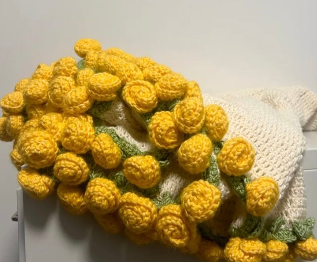 【作成中】フラワーブーケット　編み物 Beautiful and Easy ] Crochet Flower bouquet turn into