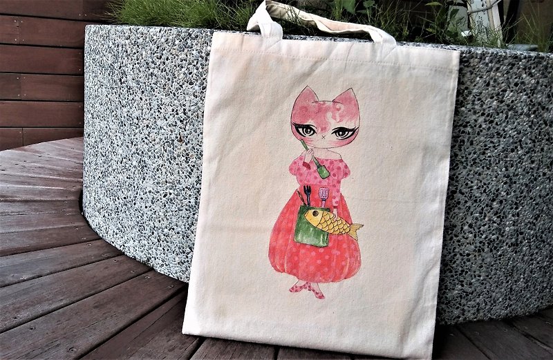 [Mitty Cat] Mitty Cat Canvas Bag/ Canvas Bag/ Cloth Bag