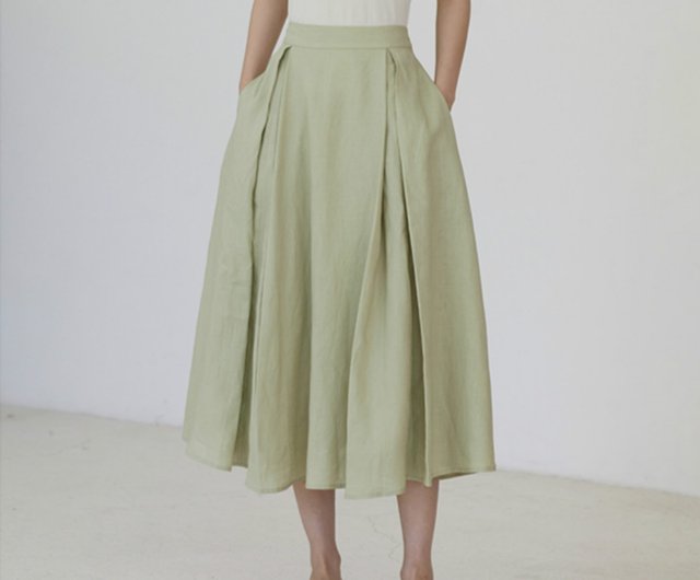 green umbrella skirt