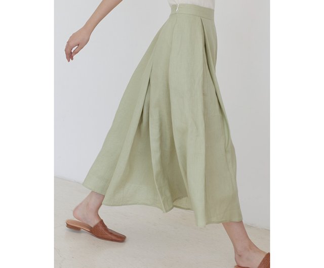 green umbrella skirt