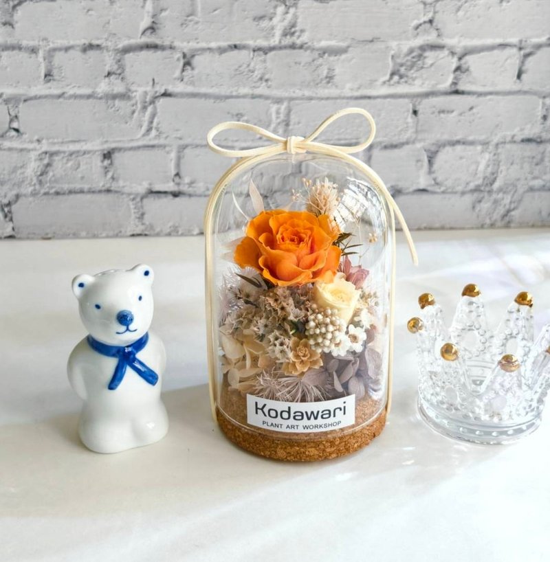 Preserved Flower Glass Dome | Preserved Flower Gift | Christmas Gift, Birthday, Gift Exchange, Anniversary - Dried Flowers & Bouquets - Plants & Flowers 