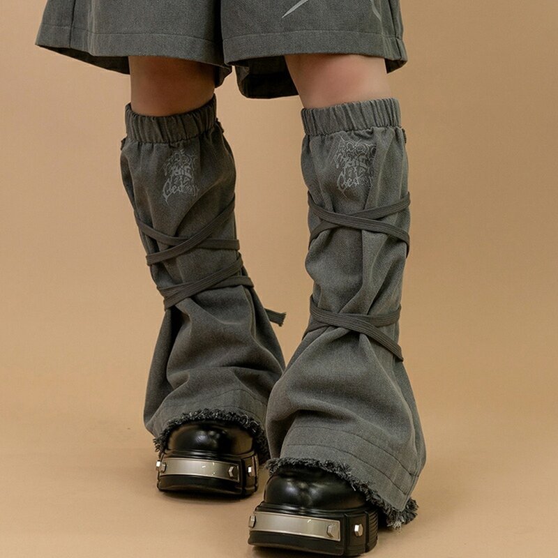 繪師Gedraji聯名太空殭屍大地色綁帶堆堆襪套ACDC RAG台灣JA0769 - 襪子 - 聚酯纖維 