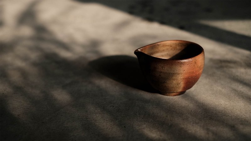[Japanese ancient art] Bizen-yakisaki cup of tea divided into a fair cup of tea sea