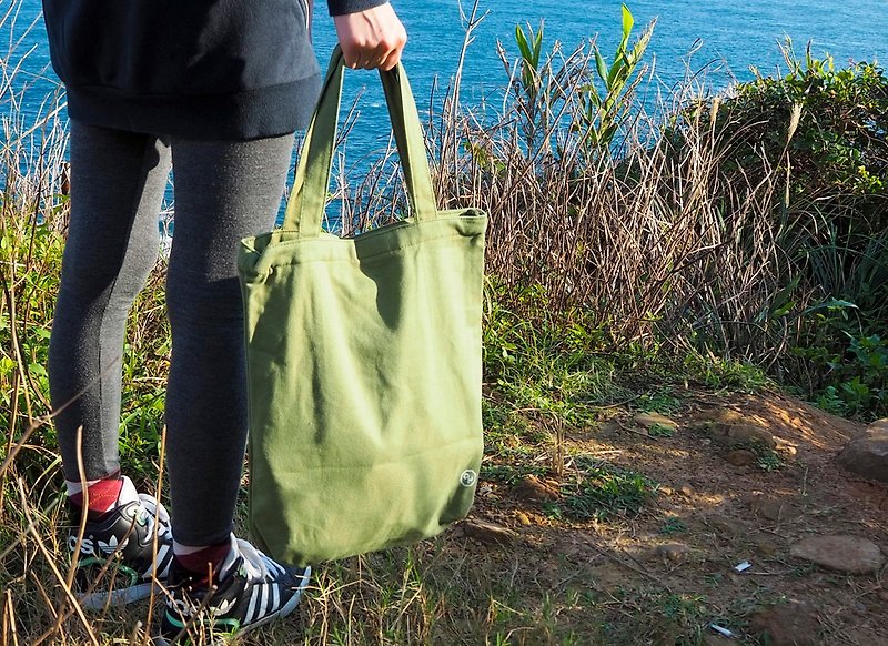 2is TB03Ag│Portable Canvas Bag│Green - Handbags & Totes - Cotton & Hemp Green