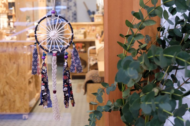 Handmade Dreamcatcher - Items for Display - Cotton & Hemp Blue