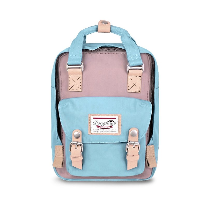 Doughnut Waterproof Macaron Mini Backpack - Lavender Frost - กระเป๋าเป้สะพายหลัง - ไฟเบอร์อื่นๆ สีน้ำเงิน