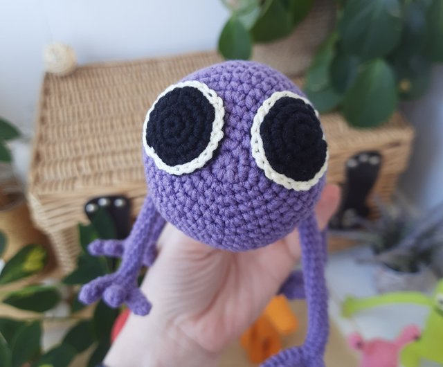 Purple Rainbow friends: Crochet pattern