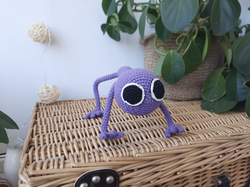 Rainbow friend toys gift. Stuffed doll for kids. Purple rainbow friends Roblox - 寶寶/兒童玩具/玩偶 - 棉．麻 紫色