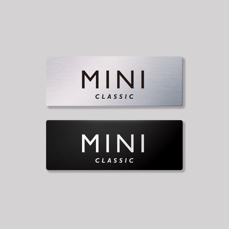 MINI/CLASIC/鋁牌飾貼 SunBrother孫氏兄弟 - 貼紙 - 鋁合金 