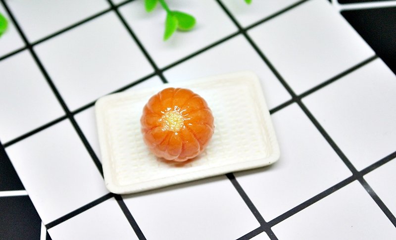 ➽Clay series-Japanese wagashi☛Otome chrysanthemum-➪Magnet series#Refrigerator Magnet# #Blackboard Magnet# #日式# #文具# - Magnets - Clay Orange
