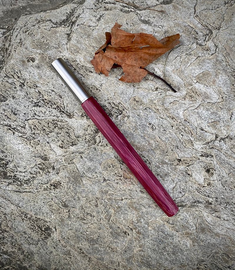 Wood Ballpoint & Gel Pens - Purple Heart Wood Hexagonal Gel Pen