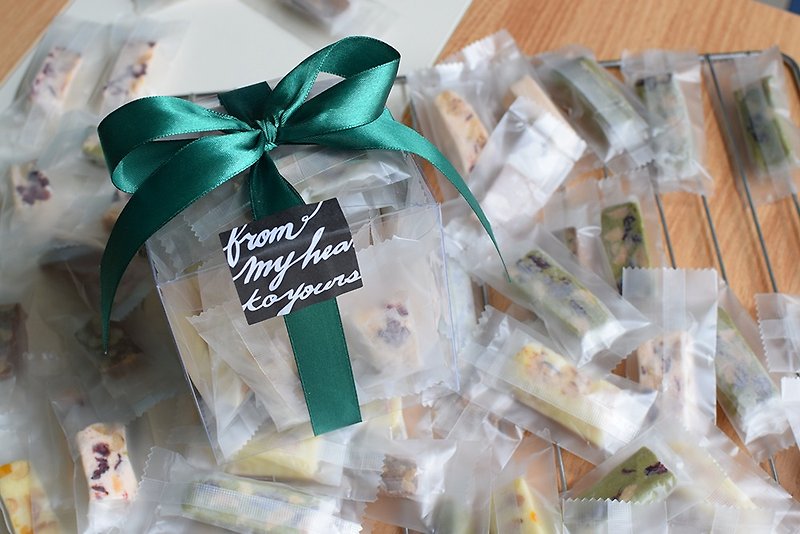 Pure hand-made nougat gift box with four flavors - ขนมคบเคี้ยว - วัสดุอื่นๆ 