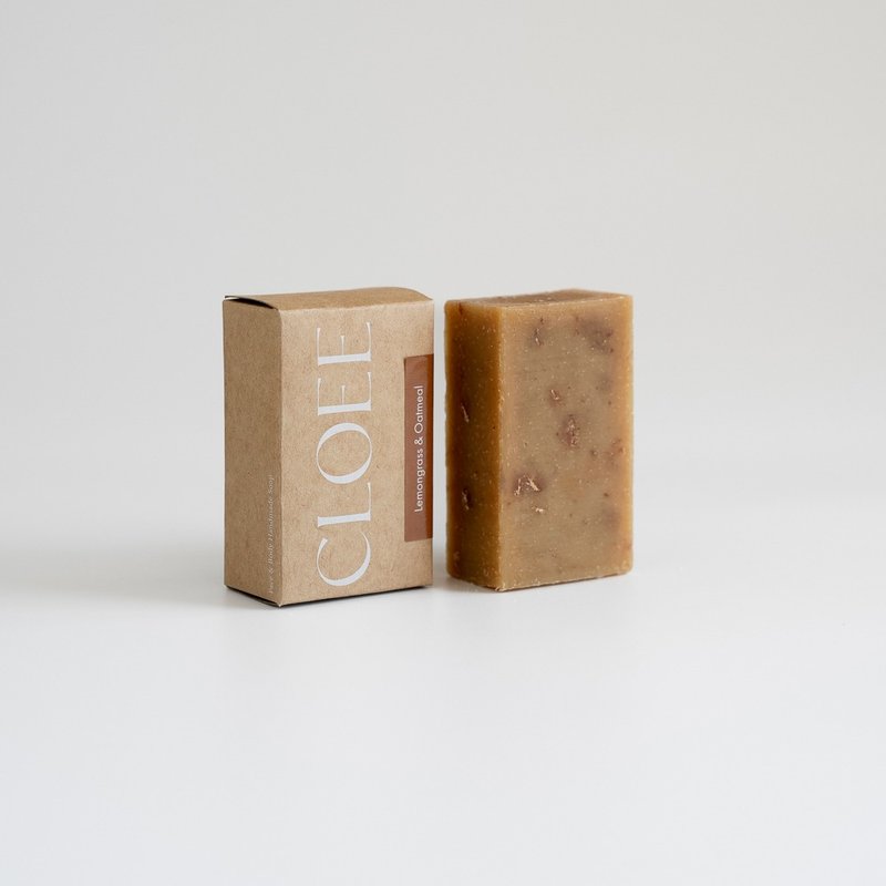 Lemongrass & Oatmeal Face and Body Soap - สบู่ - น้ำมันหอม 