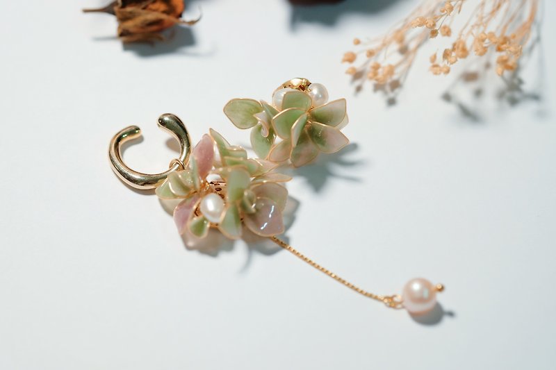 Pair of Satsuki Rou Rou Handmade Earrings - Earrings & Clip-ons - Resin Green