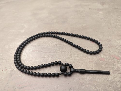 1585　強力な浄化✨️✨️神秘的♡原石　ブラックトルマリンネックレス ブラックトルマリン原石】ハンドメイドペンダントネックレス