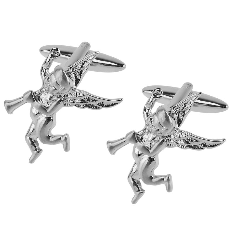 Angel Cufflinks - Cuff Links - Other Metals Silver