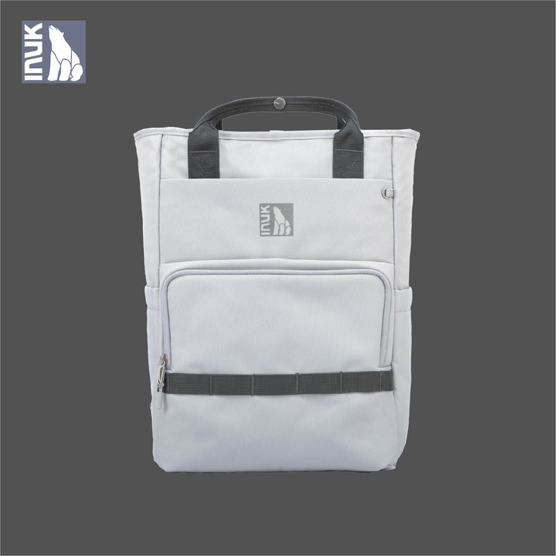 環保調色盤系列 Eco Primary 多功能通勤旅行包 ALBA_冷寂灰 26L - 背包/後背包/書包 - 環保材質 灰色