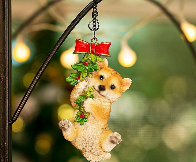 デバリエ 】犬の飾り 柴犬 サンタ クリスマスツリー 飾り クリスマス