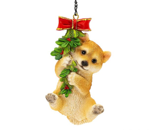 デバリエ 】犬の飾り 柴犬 サンタ クリスマスツリー 飾り クリスマス