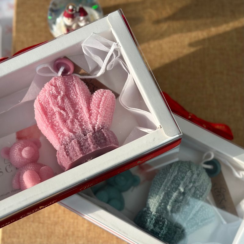 Warm Wool Cold Hand Socks Candle Gift Box - Candles & Candle Holders - Wax 