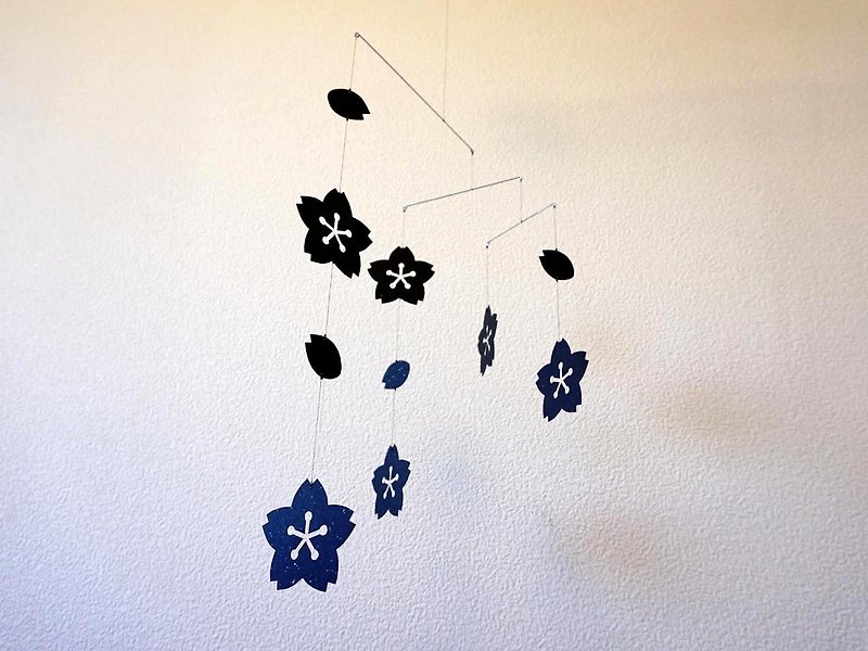 モビール桜その2 - 牆貼/牆身裝飾 - 紙 咖啡色