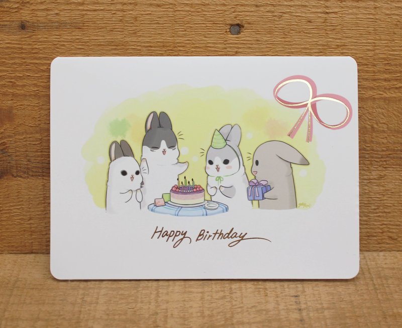 【卡片】 ㄇㄚˊ幾生日卡(蛋糕)29125  附信封 - 卡片/明信片 - 紙 白色