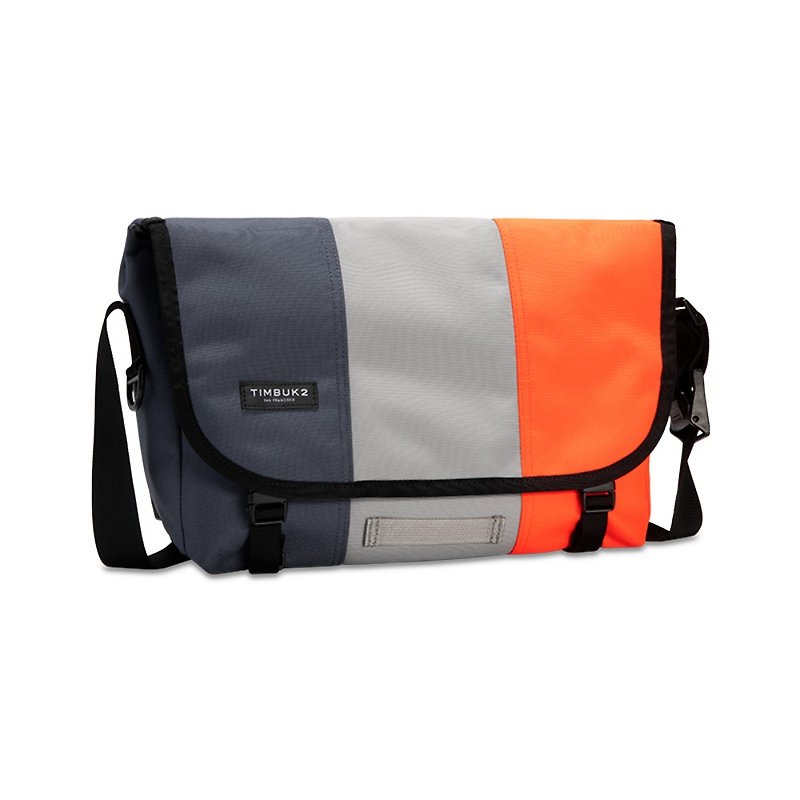 TIMBUK2 CLASSIC MESSENGER classic messenger bag S-gray and orange color matching