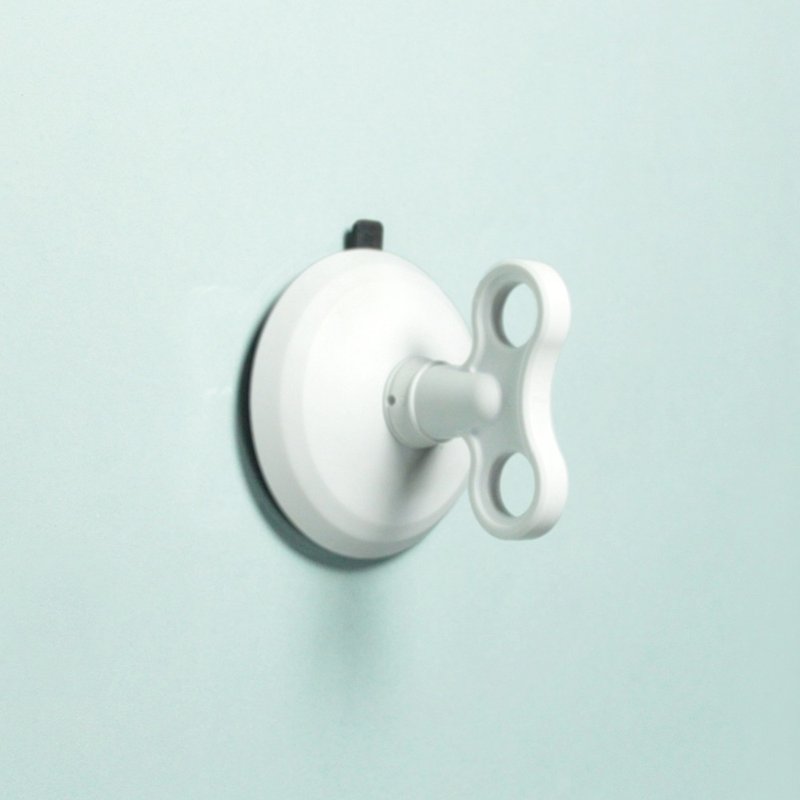 dipper Powerful Suction Cup Wall Mount (Large) Single Entry-White - Storage - Plastic White