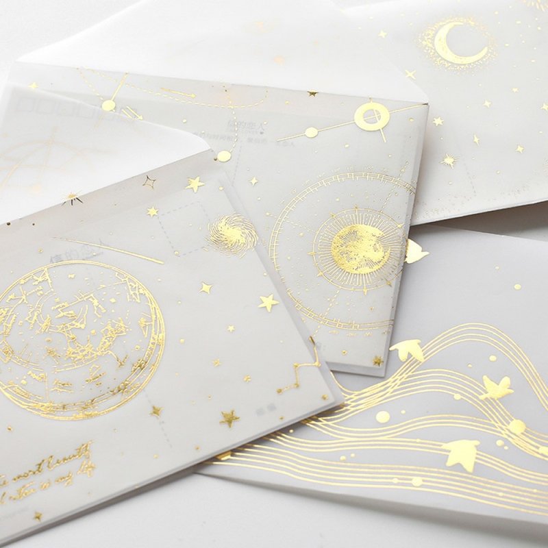 Sulfur Translucent Envelope Paper Sticker Translucent Butter Paper Bronzing Flow - ซองจดหมาย - กระดาษ 