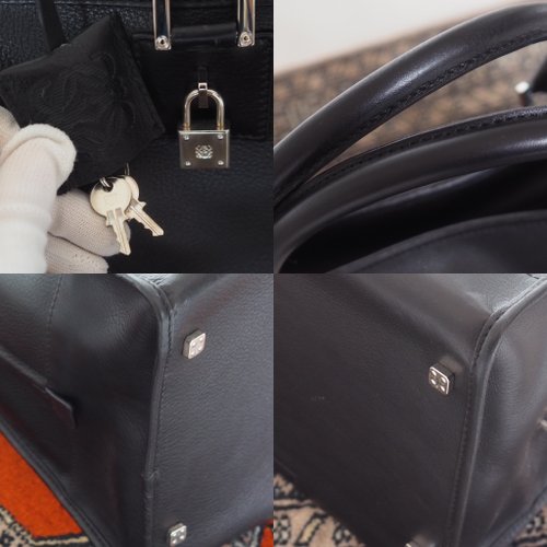 【完売必至】ロエベ■アマソナ 44 ボストンバッグ アナグラム LOEWE ロエベ アマソナ 44 ボストンバッグ 旅行バッグ ブラック