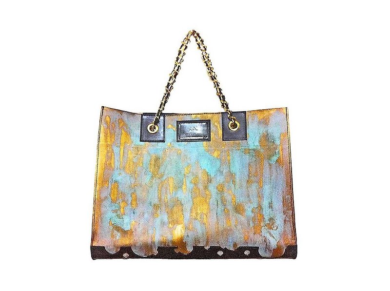 RUST GOLD Tote Bag - Handbags & Totes - Genuine Leather Gold