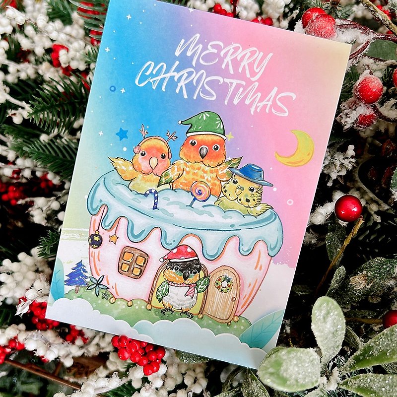 Christmas Card / Snow House Christmas Card - Cards & Postcards - Paper 