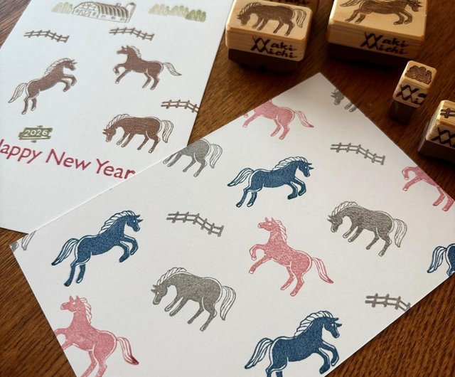 消しゴムはんこ※馬※ 期間限定出品】消しゴムはんこ 馬さんはんこセット - ショップ