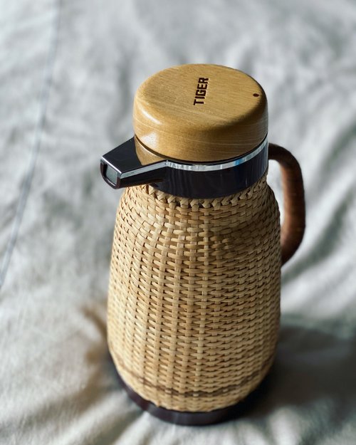 Japan Zojirushi Handmade Rattan Kettle Coffee Pot Magic Bottle Thermal Pot  Log Grip Brand New - Shop the-old-soul Vacuum Flasks - Pinkoi