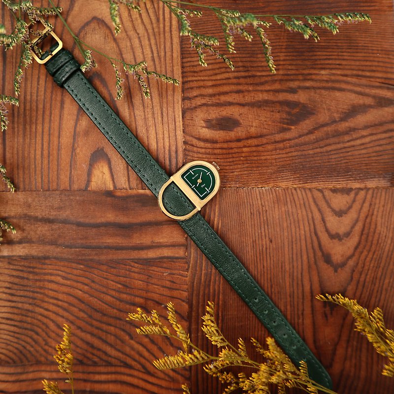  Christian Dior 1972's 極罕見高級手動上鏈寶石機械古董錶  - 女錶 - 其他材質 綠色