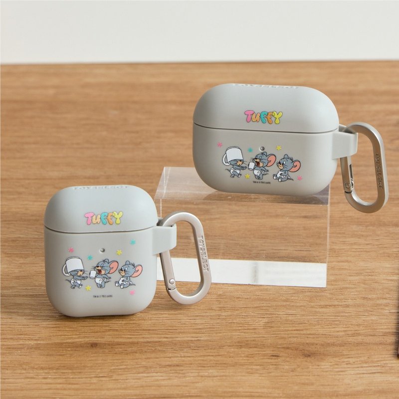 湯姆貓與傑利鼠Tuffy亂花強悍防摔AirPods保護套 - AirPods/耳機保護套 - 塑膠 多色