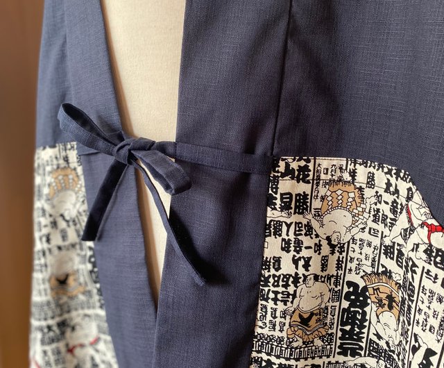 限定デザイン日本の相撲ハンドメイドジャケット/半袖 - ショップ いちがつついたち アウター メンズ - Pinkoi