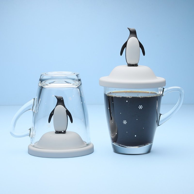 [The first choice for Christmas gift exchange] QUALY Icefield Penguin-Mug - แก้ว - แก้ว หลากหลายสี