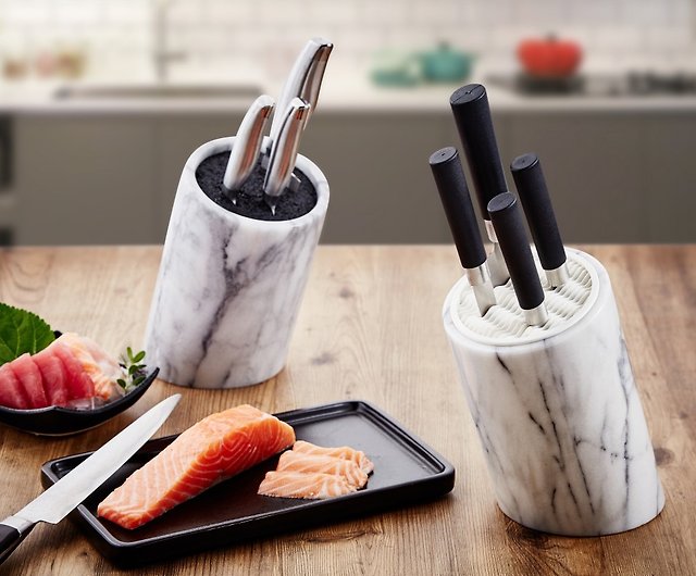 Try This: Easy Marbled Knife Holder - A Beautiful Mess
