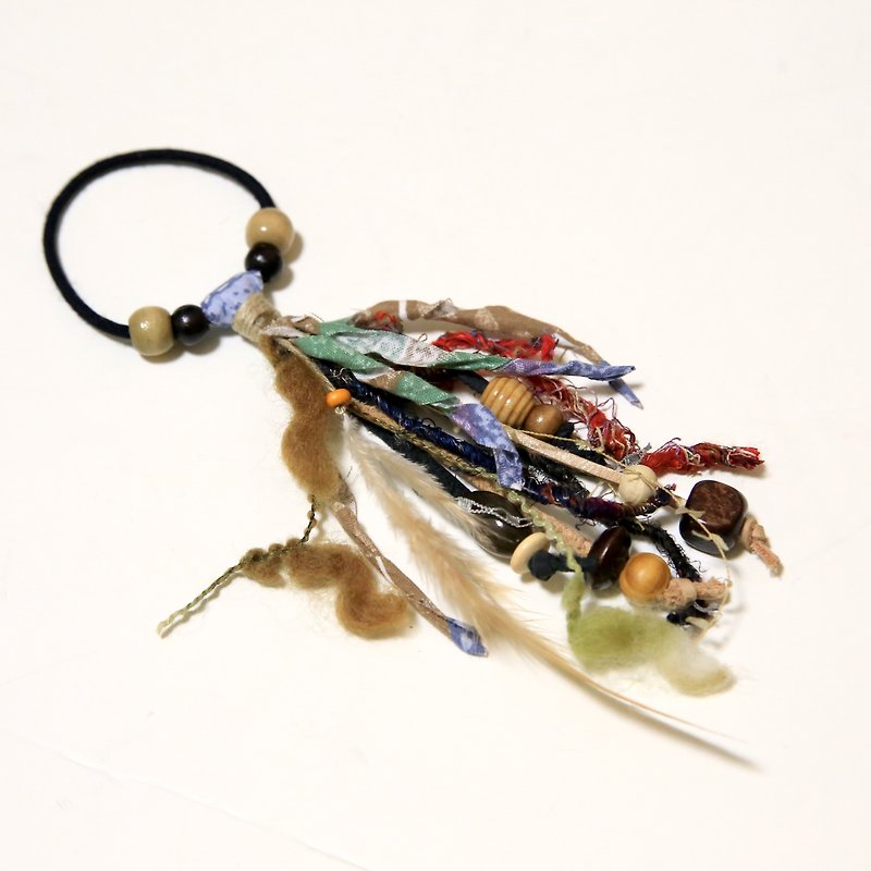 Feather rubber ornament - Hair Accessories - Other Materials 
