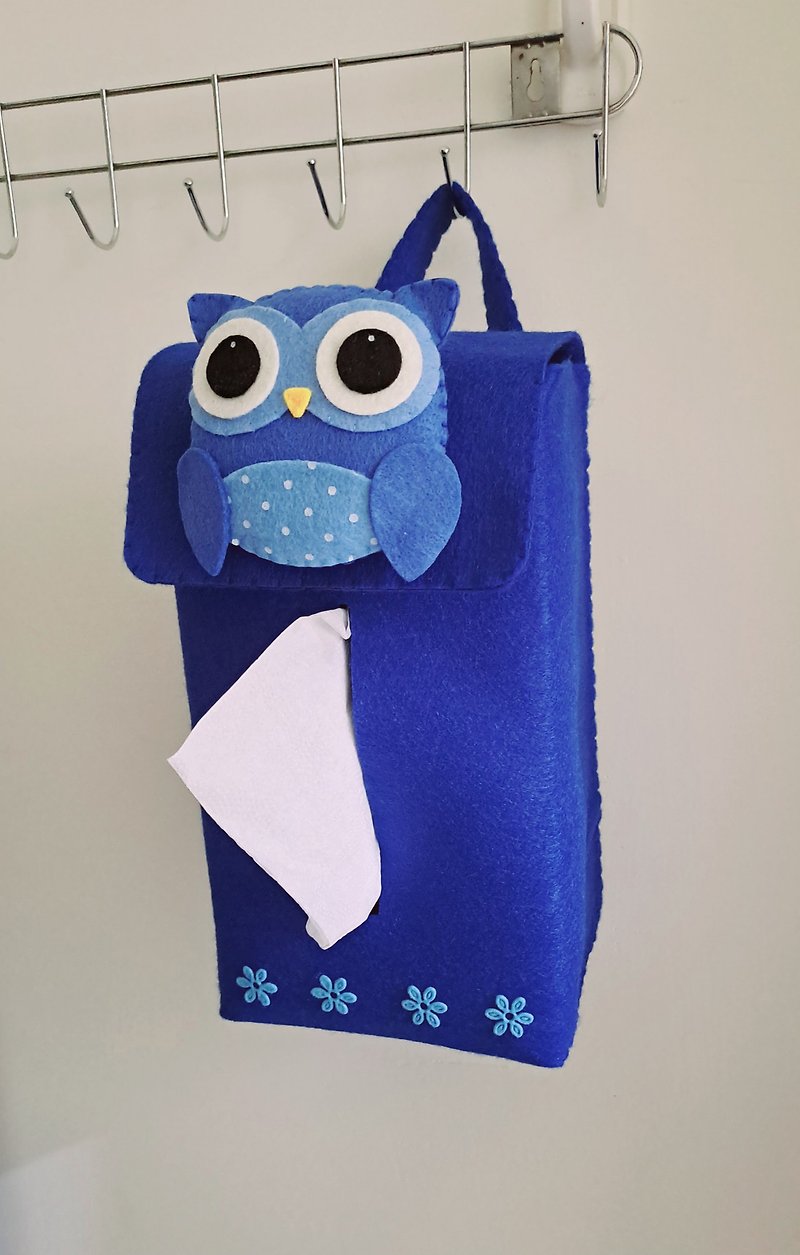 Owl Hanging Tissue Box Cover-Extract Sanitary Cover. In the Car. Indoors - กล่องทิชชู่ - ไฟเบอร์อื่นๆ 