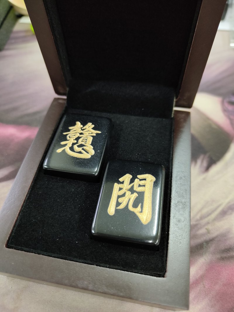 戇𨳊 黑金麻雀孖裝禮盒 - 擺飾/家飾品 - 壓克力 