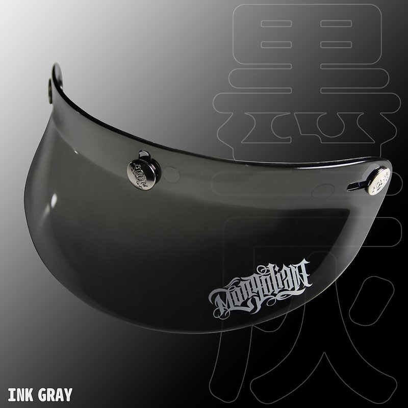 MONGOLIAN Brim_ Transparent Brim 【Ink Gray】 - Other - Other Materials 
