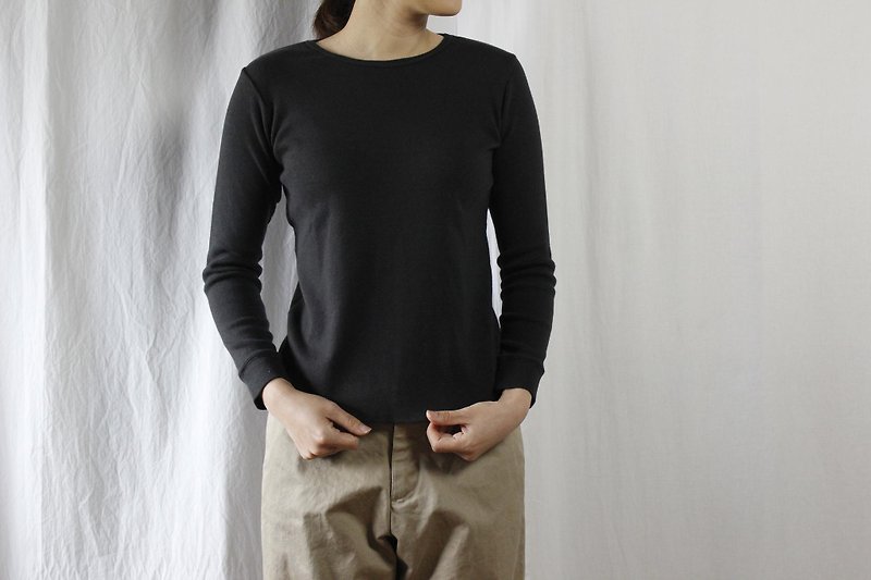 Post-dyed milling cutter T / shirt - Women's Tops - Other Materials Black