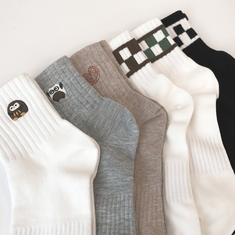 【餅乾學院】社頭織造好穿襪24-28cm Socks - 襪子 - 紙 多色