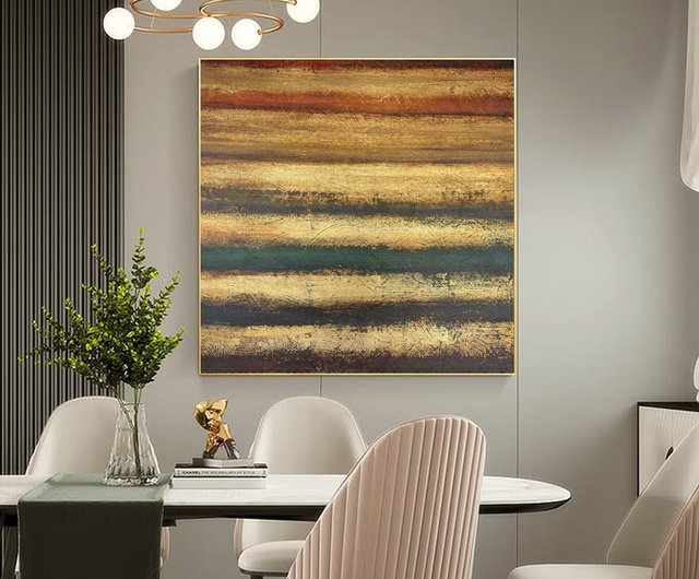 Modern Warm Brown - Original Modern Acrylic 2024 Painting on Canvas