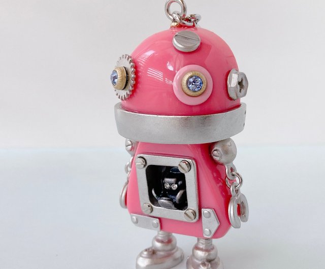 ロボット型キーホルダー レッド ロボットキーホルダー ストラップ 赤｜Yahoo!フリマ（旧PayPay