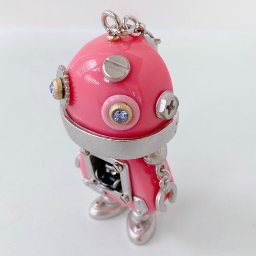 ひ*ろ様 ロボット　キャラクターキーホルダー Robot accessories】ロボットチャーム キュン54 - ショップ amu