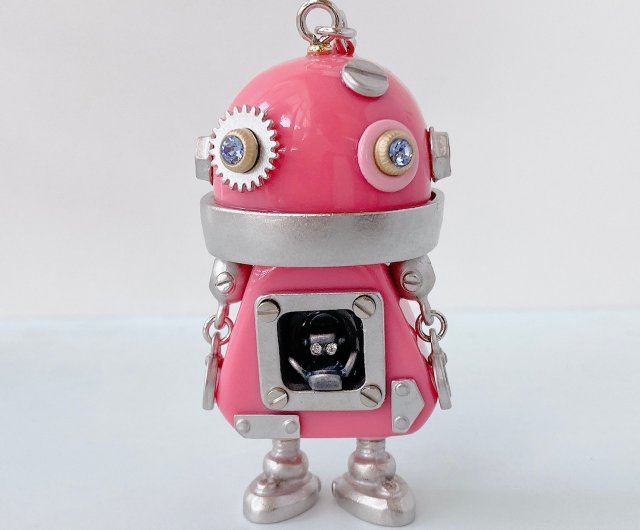 そ*ん様 レザーバッグチャーム　キーホルダー　ロボット そ*ん様 レザーバッグチャーム キーホルダー ロボット